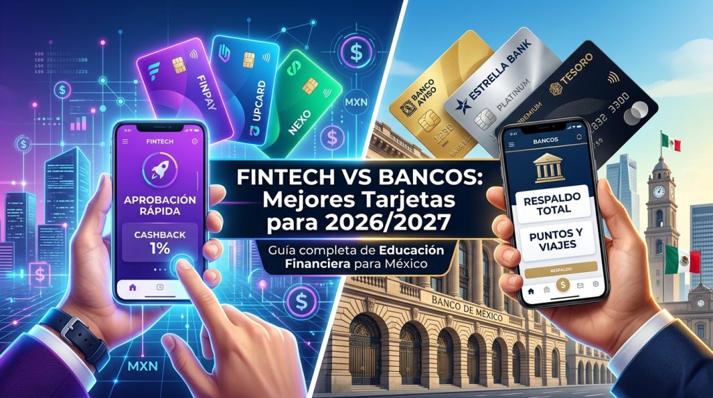 Fintech vs Bancos Tradicionales: ¿Cómo Elegir la Mejor Tarjeta de Crédito en México (2026/2027)?